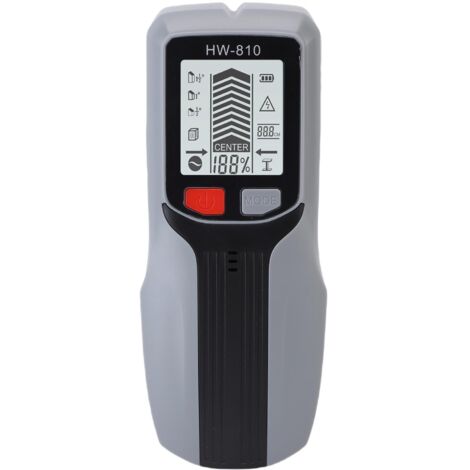 Wandständersucher, multifunktionaler Scanner mit hochpräzisem LCD-Bildschirm für Sanitärinstallationen (grau).