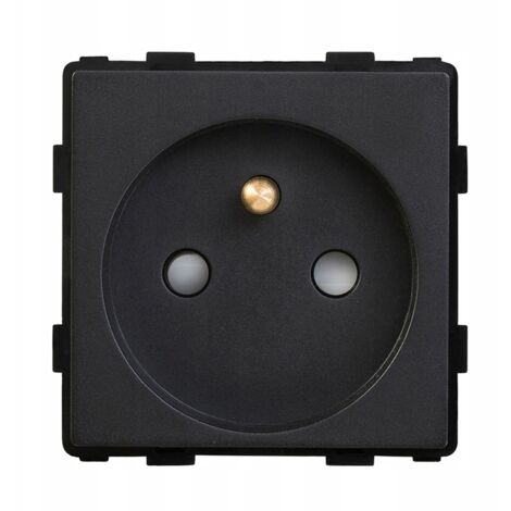 Wandsteckdoseneinsatz 230V schwarz RTX SH System