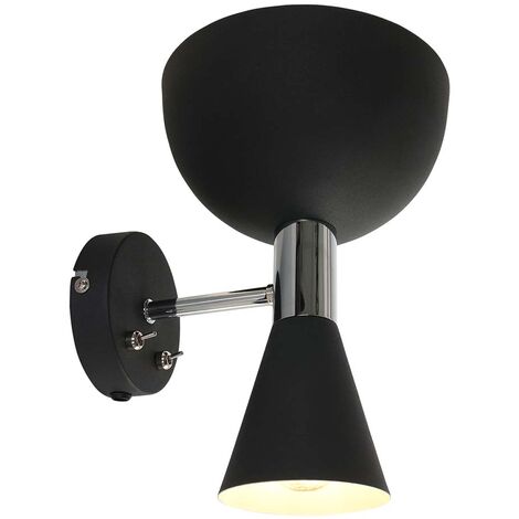 Wandstrahler Wandlampe verstellbar Wohnzimmerleuchte Flurlampe schwarz 2 flammig