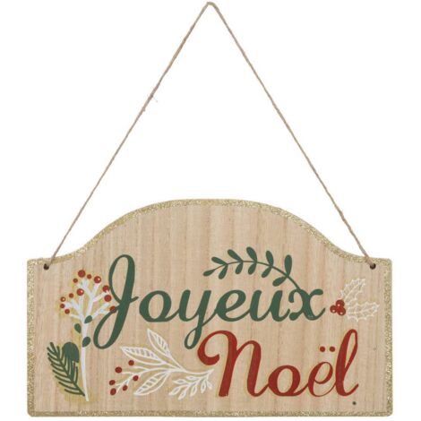 Wandtafel Frohe Weihnachten aus Holz 30cm - Feeric lights & christmas