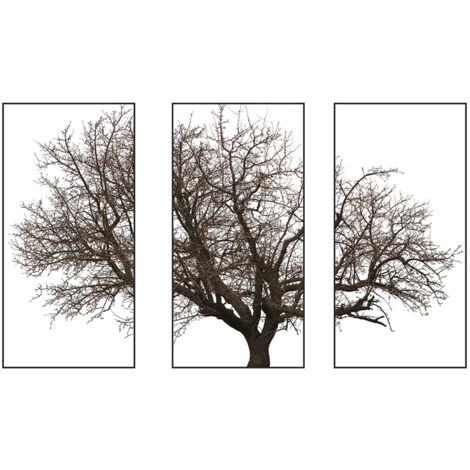 Wandtattoos mit grauem Baum, skandinavischer Stil, Wohndekoration