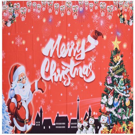 Wandteppich aus Polyesterfaser mit Weihnachtsmannmotiv, Dekoration für Schlafzimmer, Studentenwohnheim oder Party, 200 x 150 cm