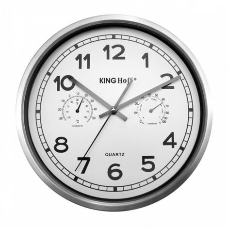 WANDUHR 30cm KINGHOFF KH-5027 THERMOMETER