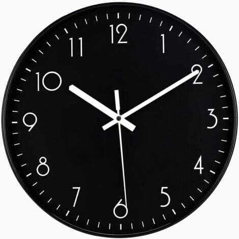 Wanduhr 30cm Modern Leise Ohne Ticken, Hochwertiges Quarzuhrwerk Batteriebetrieben Leicht Ablesbar, Geeignet für Schlafzimmer