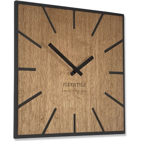 Wanduhr aus Holz, EXACT Eiche, 40 cm