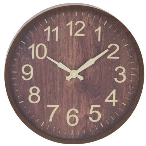 Wanduhr, große Zahlen, Ø 30,5 cm