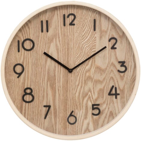 MOBILIBRICO Wanduhr IVANA, minimalistisches Zifferblatt, Ø 38 cm