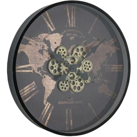 BOLTZE GRUPPE Wanduhr mit sichtbarem Uhrwerk RODAS, Ø 57 cm