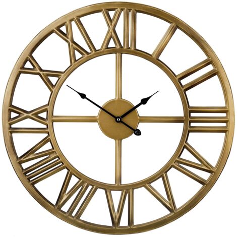 Wanduhr NOTTWIL 61 cm Metall Gold