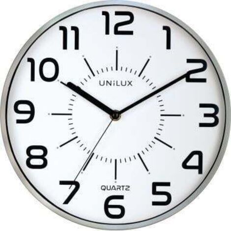 Wanduhr Pop 30cm Kunststoff metallgrau Pop 30cm Kunststoff metallgrau