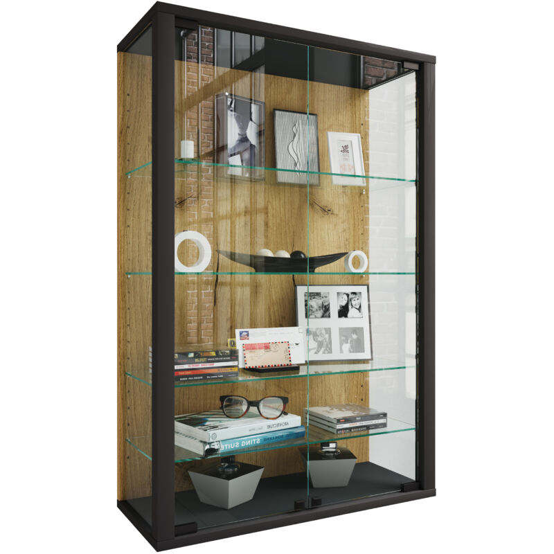 VCM - Armoire d'affichage murale pendante en verre Udina L H. 91 x B. 60 x T. 25 cm VCM - Armoire d'affichage murale pendante en verre Udina L H. 91 x B. 60 x T. 25 cm