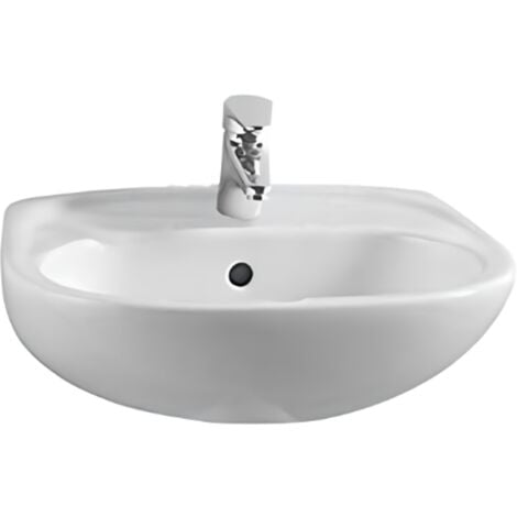 Wandwaschbecken 60 cm glänzend weiß - Vitra Normus