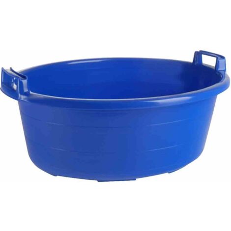 Wanne oval 65 cm/40 l blau hochstehende Griffe