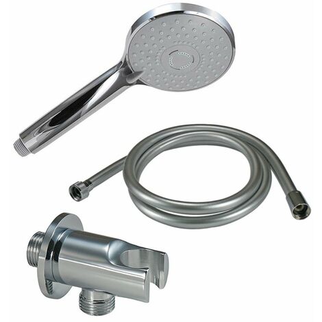 Wannen Set Design Wandbogen massiv, Duschschlauch, Handbrause Big
