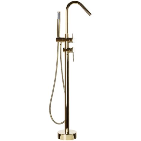 Wannenarmatur Gold Freistehend Chrom Messing Zink Victoria
