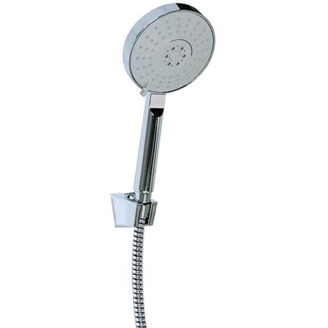 Wannenset Handbrause Ø 120 mm - 3 Funktionen - mit Antikalk-System - chrom - 3590442