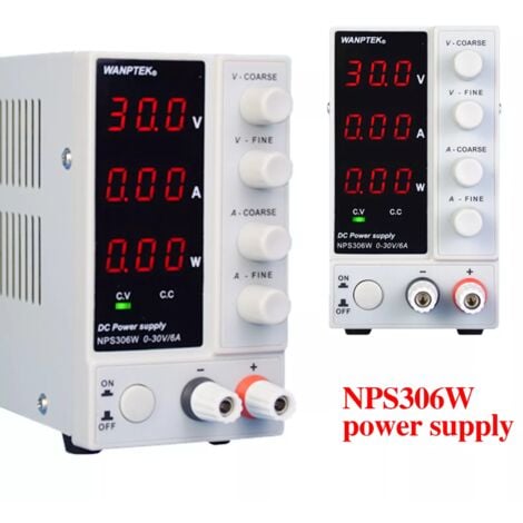 WANPTEK NPS306W 0-30V 0-6A DC-Schaltnetzteil 180W LED-Anzeige Mini-Netzteil