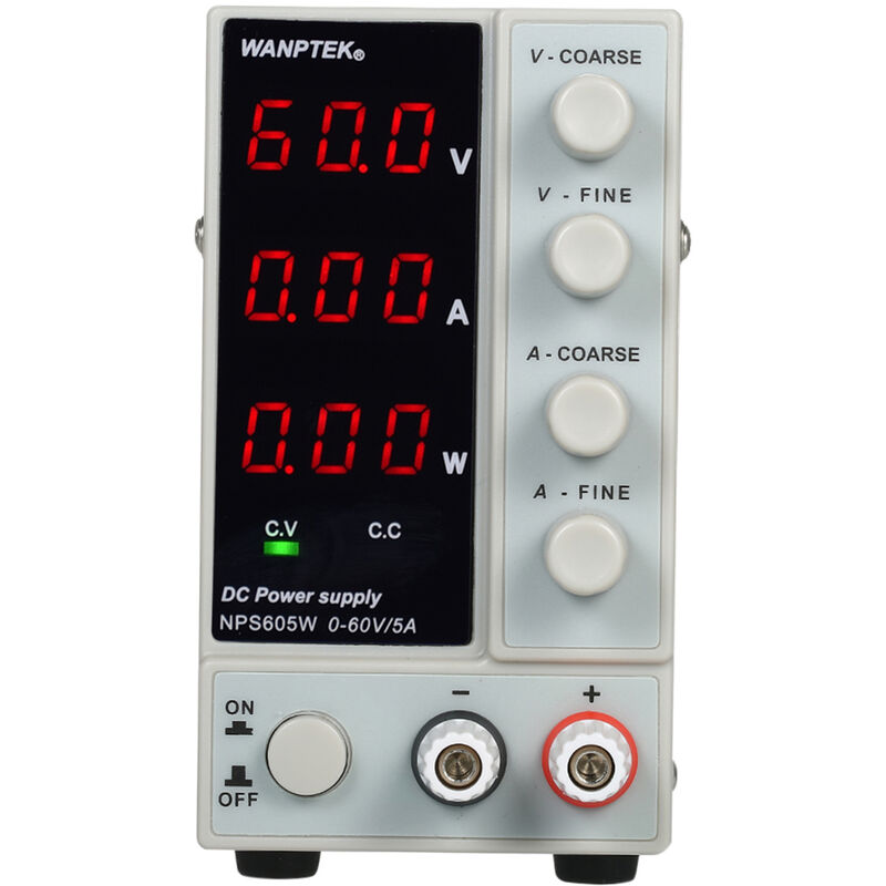 Decdeal - wanptek NPS605W 0-60 v 0-5 a Alimentation cc à découpage Affichage à 3 chiffres led Mini alimentation réglable de haute précision ac 115