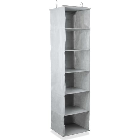 Wardrobe Hanging Shelves | M&W - Grey