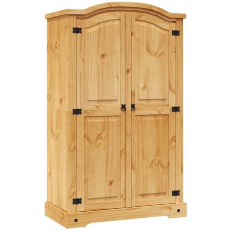 Wardrobe Mexican Pine Corona Range 2 Doors vidaXL