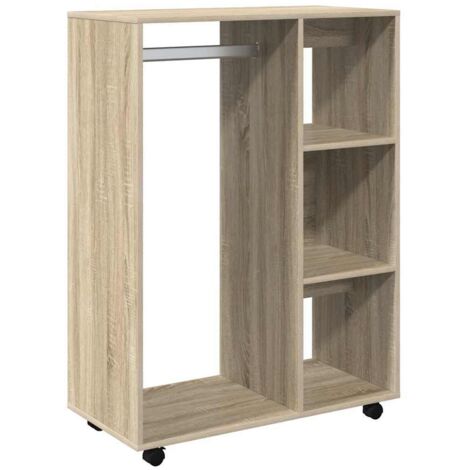 Wardrobe Sonoma Oak 80x40x110 cm Engineered Wood vidaXL