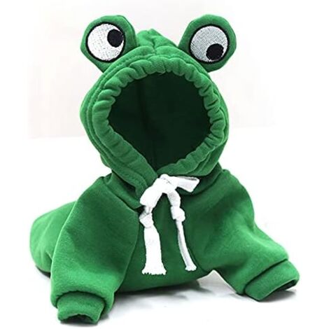 Warm Dog Winter Clothes Cute Fruit Dog Coat Hoodies Fleece Pet Dogs Costume Jacket for French Bulldog Chihuahua Ropa para Perro(Green,M)