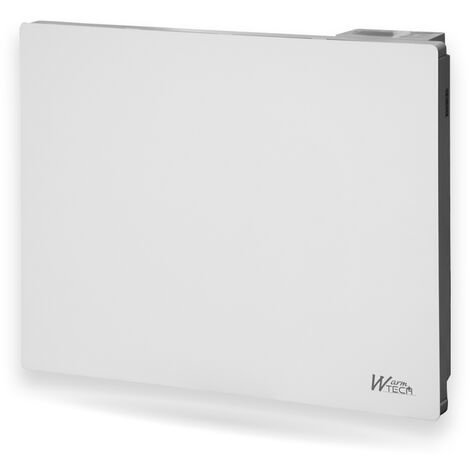 Warm Tech – Radiateur à inertie céramique 1000 W – Thermostat LCD programmable – Protection IP24 pour salle de bain – Superficie de chauffe 70-100 W/m²