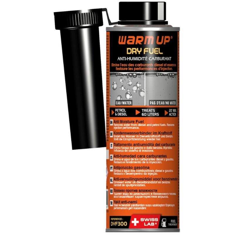 Warm up dry fuel anti-humidité carburant diesel et essence
