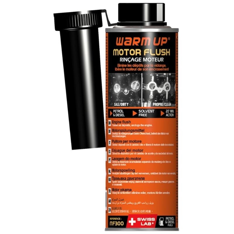 Warm up motor flush désembouant rinçage pré-vidange moteur et boite 300ml