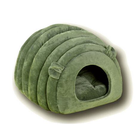 Warme Katzenhütte, weiche Kuppelhöhle, Kätzchenbett, gemütliche Hundekorb-Bettung, Haustiernest für drinnen, Schlafsack