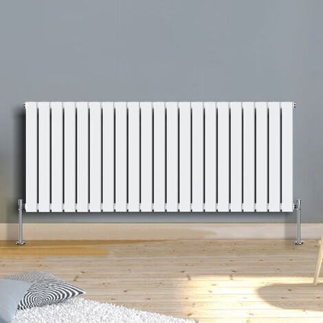 Warmehaus 600x1430mm Horizontal Radiator Flat Panel Single White