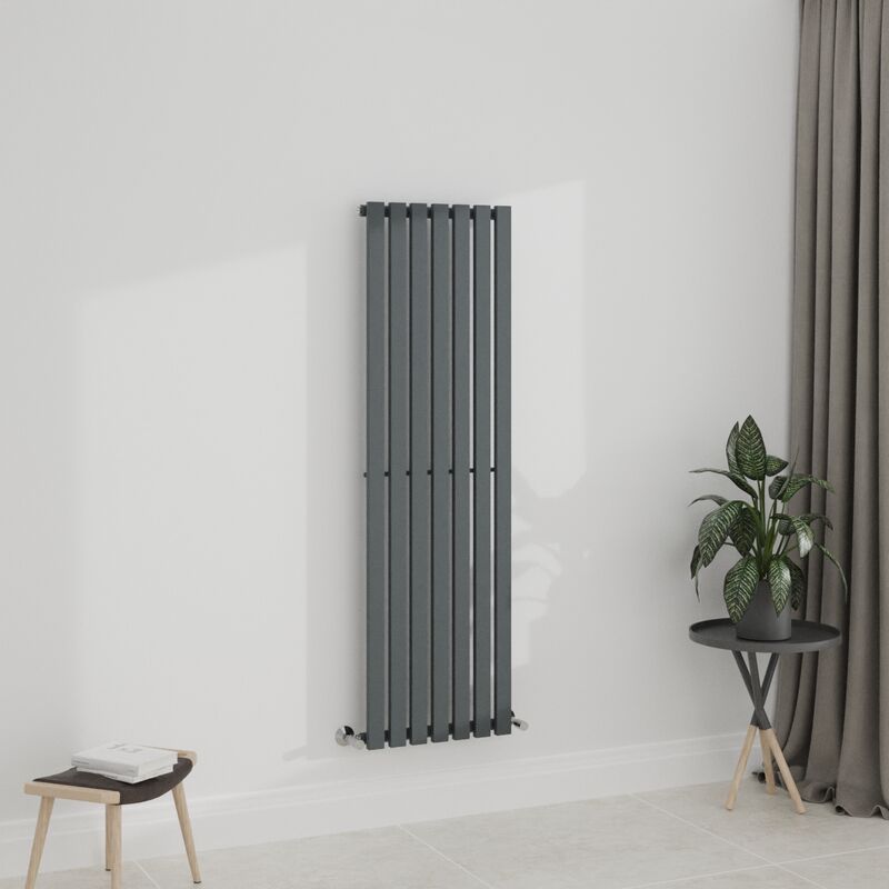 Image of WarmeHaus Anthracite 1600x480mm Radiator Single Grey&hellip;