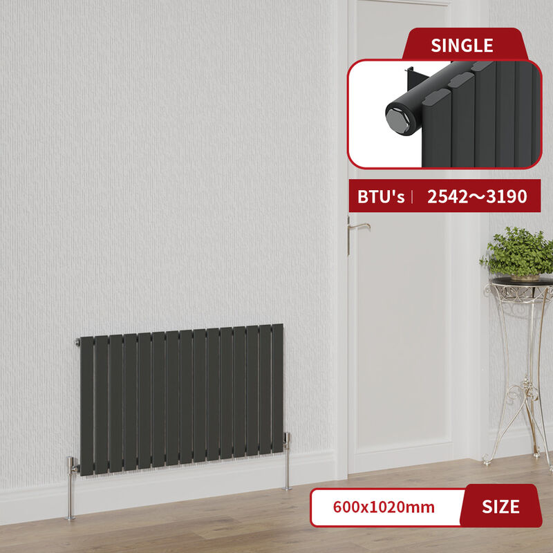 Image of Warmehaus - Anthracite Flat Panel Radiator&hellip;