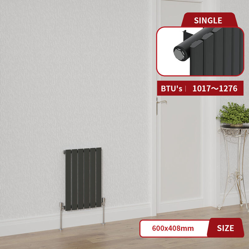 Image of Warmehaus - Anthracite Flat Panel Radiator&hellip;