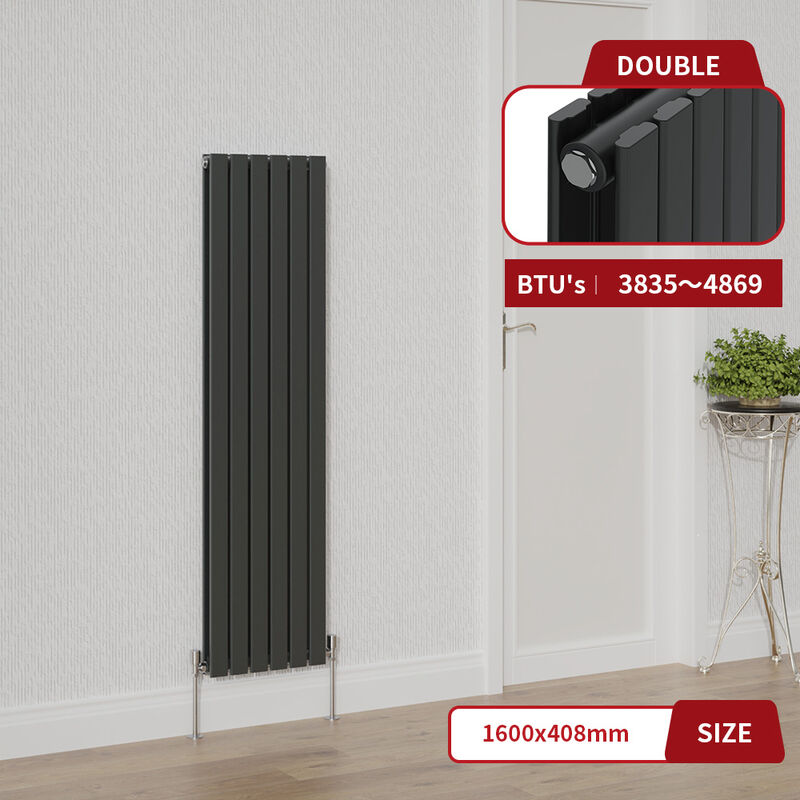 Image of Warmehaus - Anthracite Flat Panel Radiator&hellip;