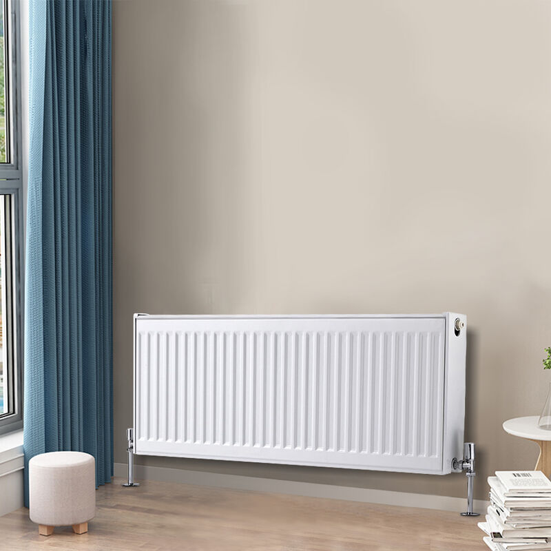Image of Central Heating Horizontal Radiator Convector Compact Double Panel Type 22 H400 x W1000mm - Warmehaus