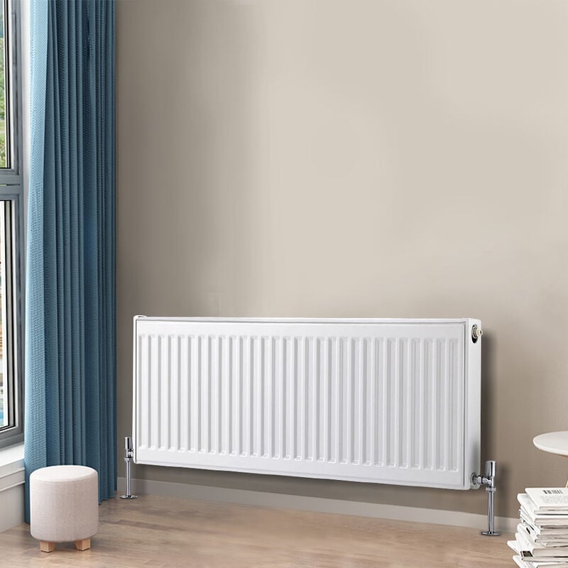 Image of Central Heating Horizontal Radiator Single Convector Radiator Compact Double Panel Type 21 H400 x W1000mm - Warmehaus