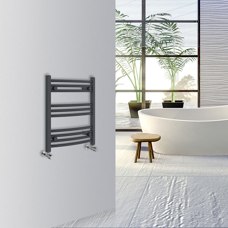 Image of WarmeHaus Curved Bathroom Heated Towel Rail&hellip;