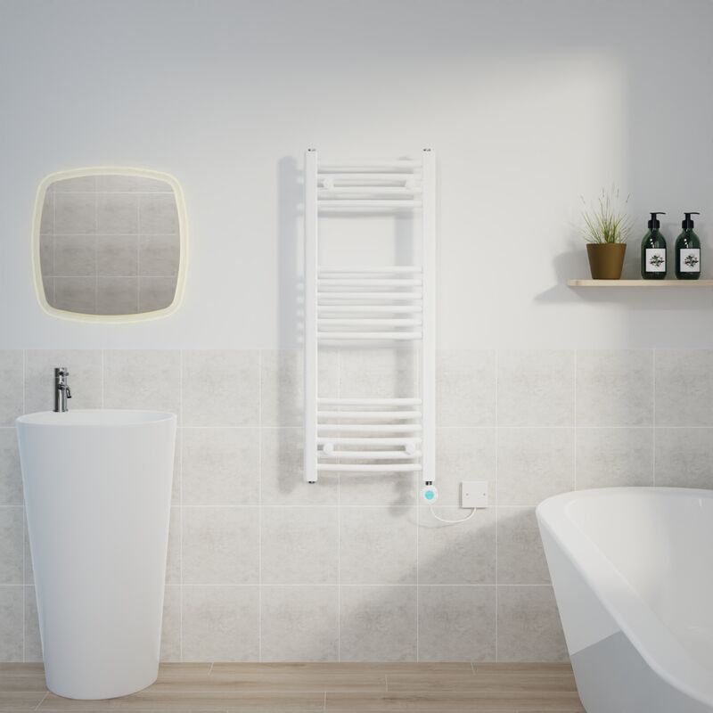 Image of Warmehaus - Curved Towel Rail Thermostatic&hellip;