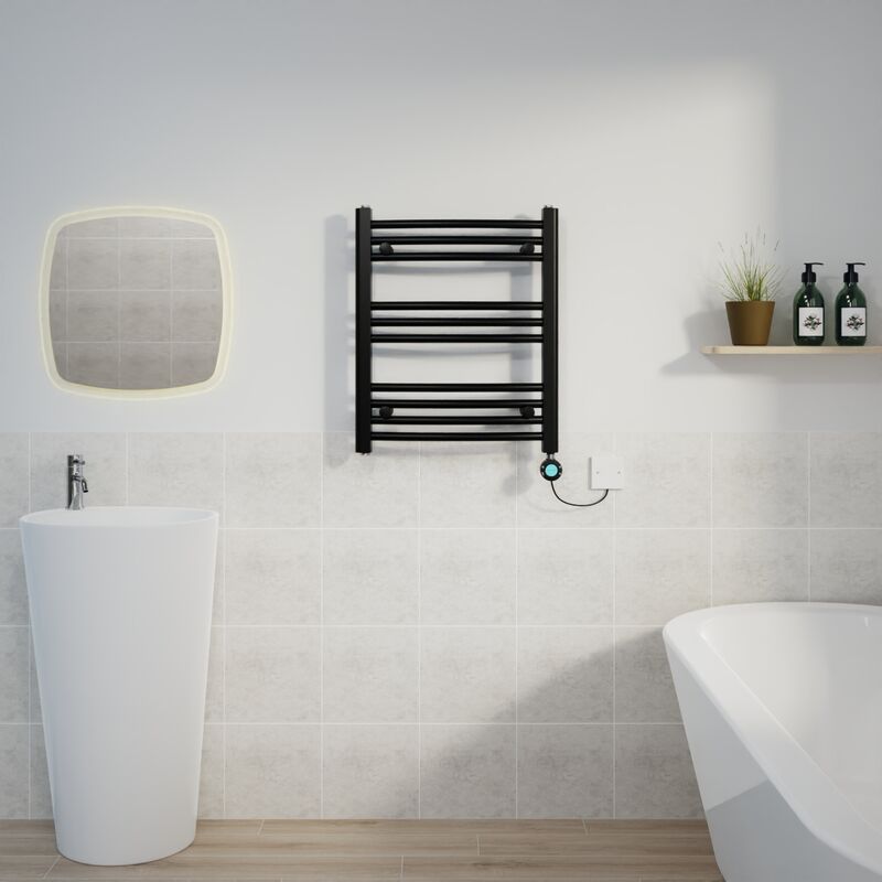 Image of Warmehaus - Curved Towel Rail Thermostatic&hellip;