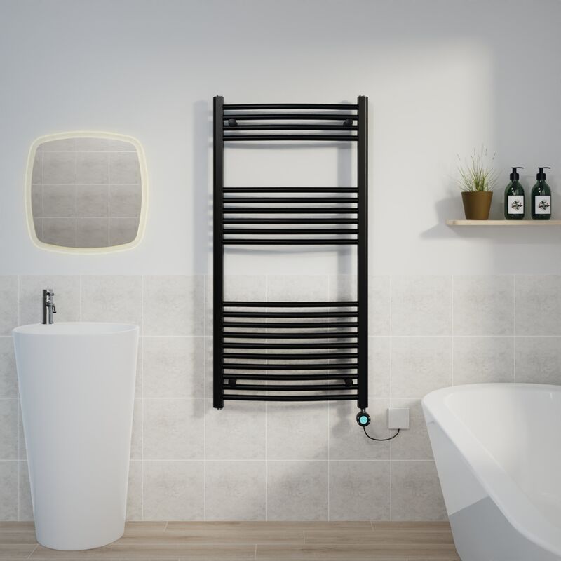 Image of Warmehaus - Curved Towel Rail Thermostatic&hellip;