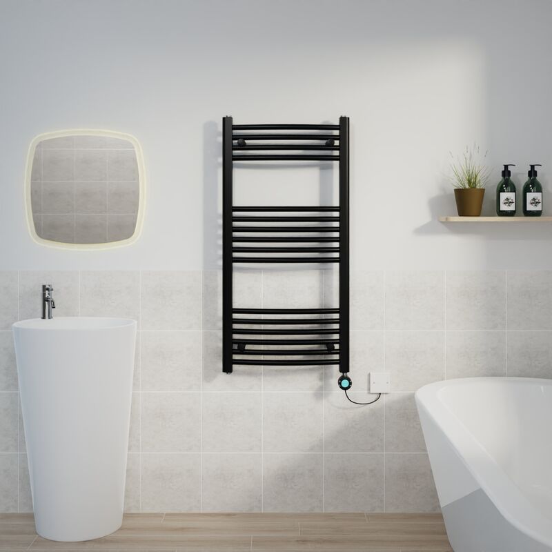 Image of Warmehaus - Curved Towel Rail Thermostatic&hellip;