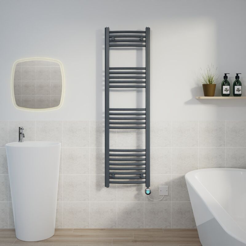 Image of Warmehaus - Curved Towel Rail Thermostatic&hellip;