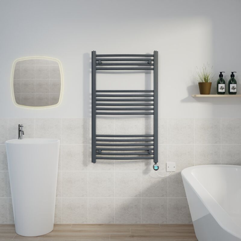 Image of Warmehaus - Curved Towel Rail Thermostatic&hellip;