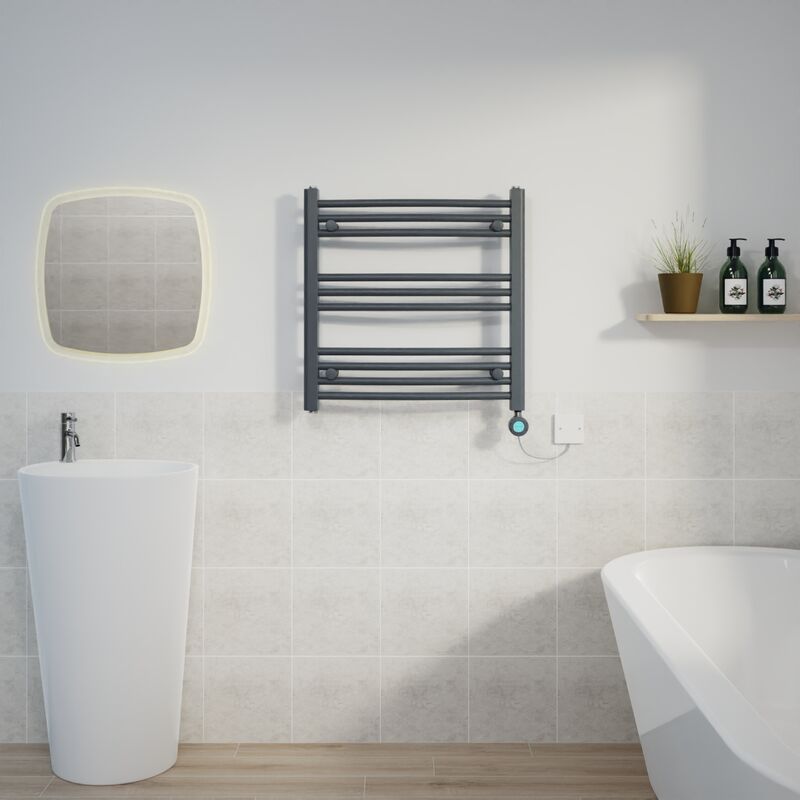 Image of Warmehaus - Curved Towel Rail Thermostatic&hellip;