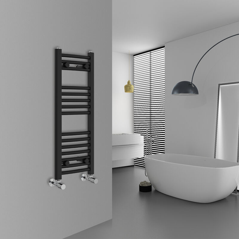Image of Warmehaus - Curved Black Bathroom Ladder&hellip;