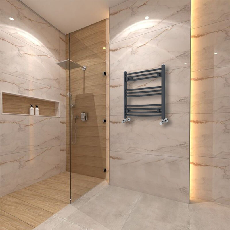 Image of Warmehaus - Curved Heated Towel Rail&hellip;