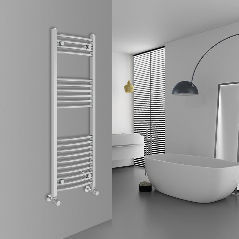 Image of Warmehaus - Curved Chrome Bathroom Ladder&hellip;