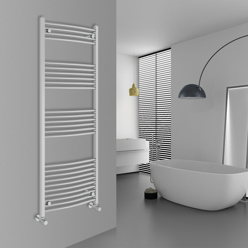 Image of Warmehaus - Curved Chrome Bathroom Ladder&hellip;