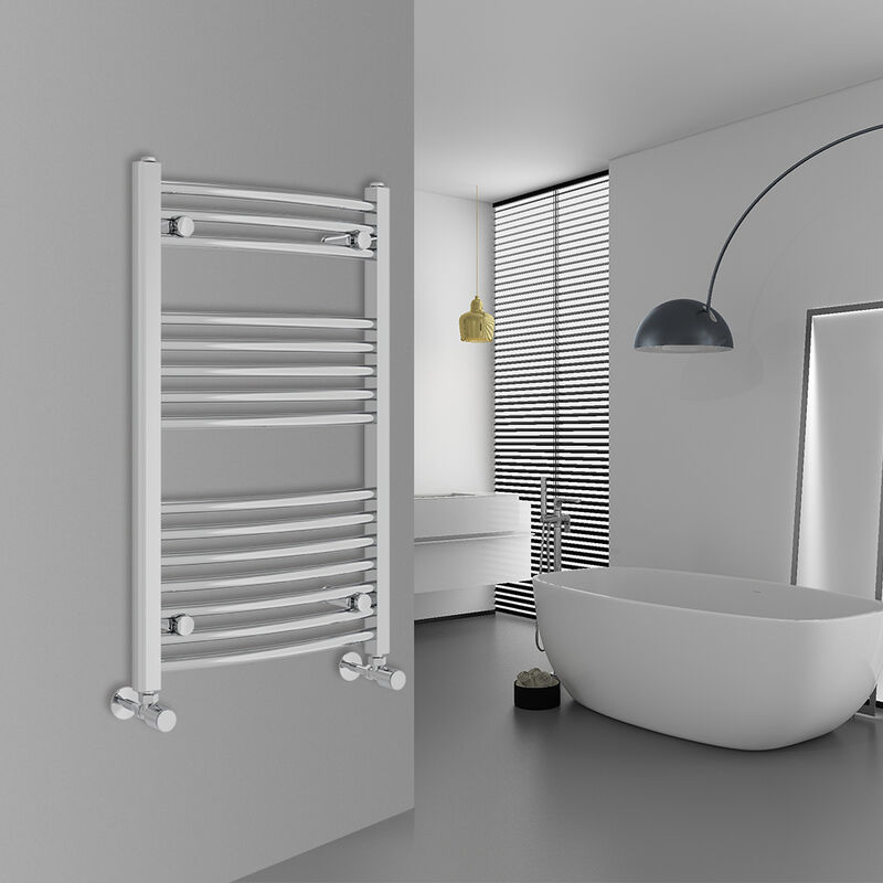 Image of Warmehaus - Curved Chrome Bathroom Ladder&hellip;